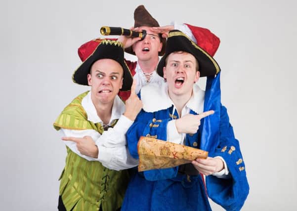 CBeebies stars Callum Donnelly, Richard Franks and Robin Hatcher are bringing Treasure Island to Lincoln this weekend. Picture: Richard Grebby