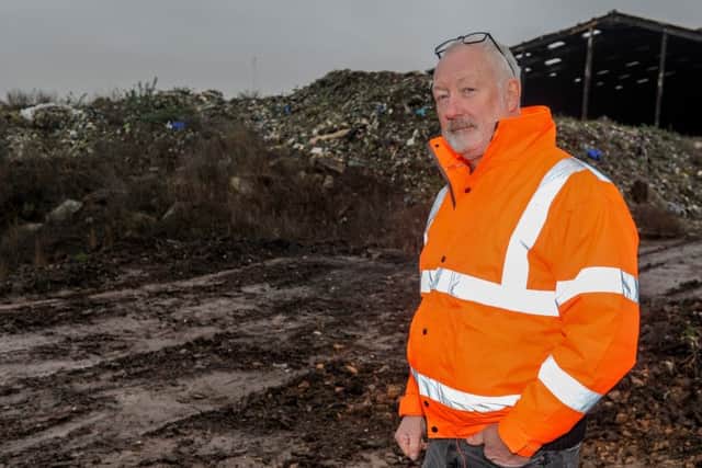 CP Environment Ltd operations manager Kevin Lee at the site.