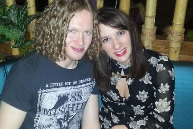 Carly Lovett and her fiance, Liam Moore