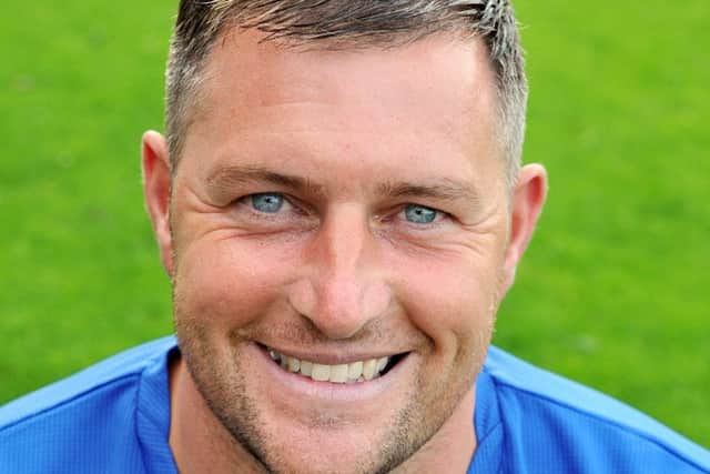 Worksop Town FC 2012, pictured is Dave Frecklington (w120817-4z)