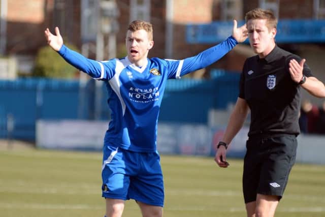 Terry Hawkridge in past action for Gainsborough