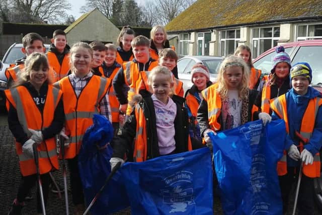 Lea Village Hall Youth Club litter picking