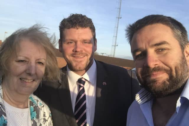 Coun Sheila Bibb, Coun Ashley Perraton-Williams and Coun Richard Davies
