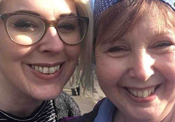Georgie Muirhead pictured with her mum Angie Longmate.