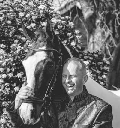Andrew Stennett is riding across Rajasthan for charity. Picture: Victoria Gray