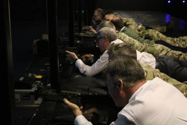 Business representatives from Gainsborough took part in an employer engagement event at RAF Waddington