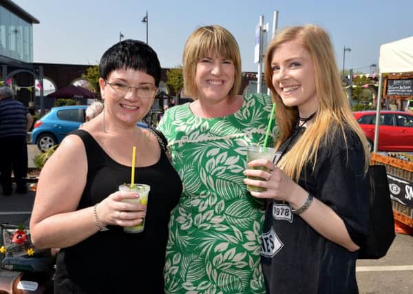 GainsboroughÃ¢Â¬"s MarshallÃ¢Â¬"s Yard celebrates their 10th birthday with food and craft market, pictured are from left Tracy Plumtree, Lissa Macfarlane and Amber Plumtree