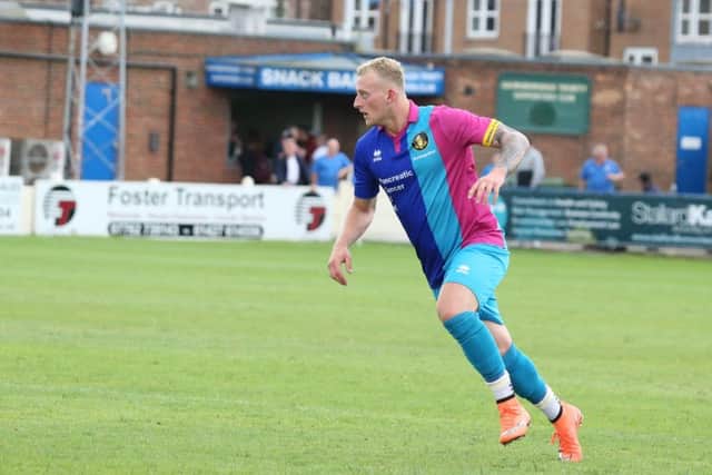 NWGU Gainsborough v Sheffield utd. Gainsborough No.3 Josh Lacey