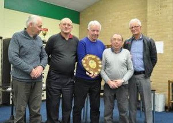 Les Savage, Dave Copley, Tom Whiteley and Ray Robinson won the Friday evening triples league.