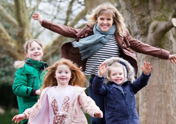 Ashley Jensen is supporting Peppa Pigs Muddy Puddle Walk for Save The Children. Picture: Charlie Forgham-Bailey