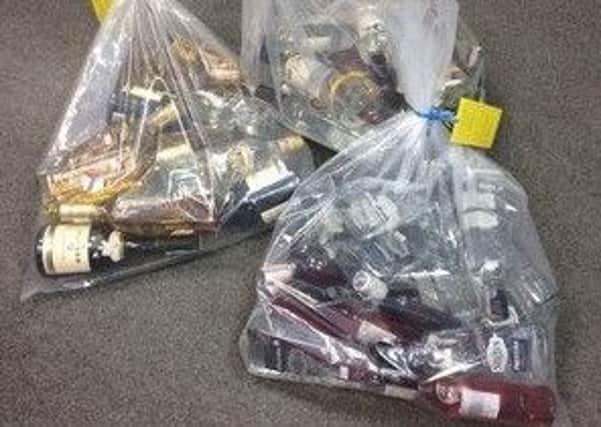 Smuggled alcohol was seized by the police