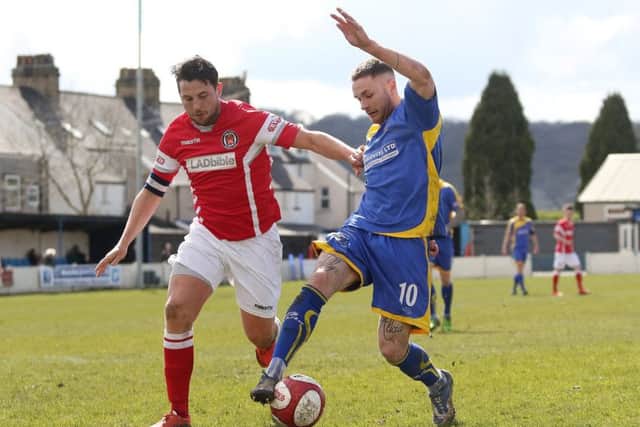 Ash Worsfold (right), of Gainsborough Trinity.