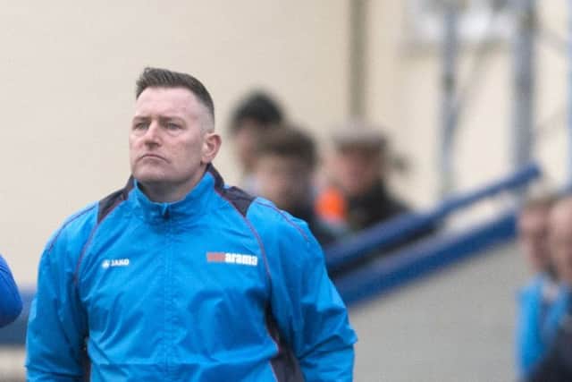 Gainsborough Trinity manager Dave Frecklington and his assistant, Terry Fleming.
Picture: Sarah Washbourn / www.yellowbellyphotos.com
