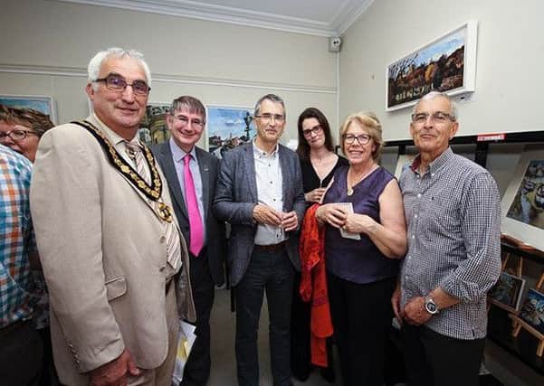 John Handley, Chair, Nottinghamshire County Council; Chris Daniels, theHub; Adrian Gray, local author and historian; Dr Anna Scott, Heritage Consultant, Maggy Watkins, Pilgrims and Prophets tour guide, Chris Watkins