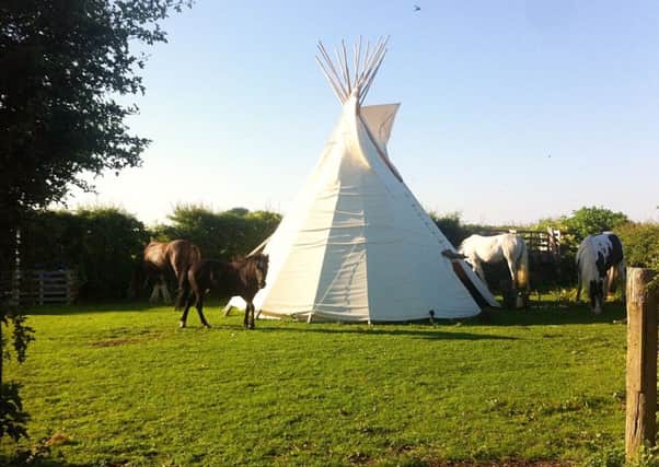 The White Unicorn Project have used a £2,000 grant to buy a tipi