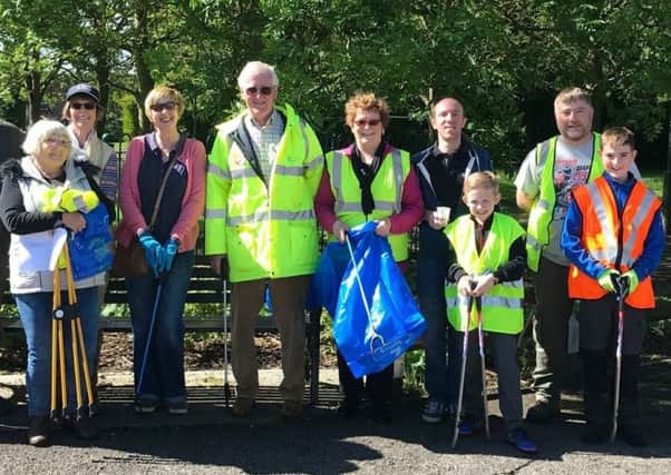 Volunteers helped at the annual litter pick in Misterton