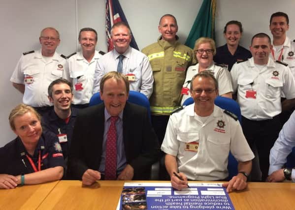 Lincolnshire Fire and Rescue Service has signed up to the Minds Blue Light pledge