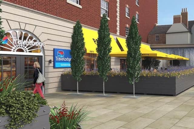 An artist's impression of the new hotel and restaurant.