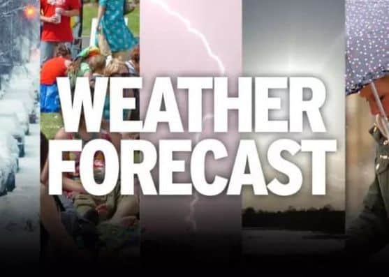Today's weather forecast.
