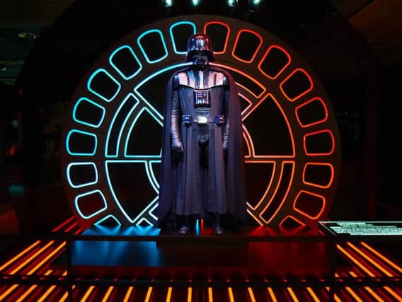 Darth Vader greeting fans at the STAR WARS Identities exhibition at The O2, London. Photos: Lucasfilm Ltd  & TM 2017