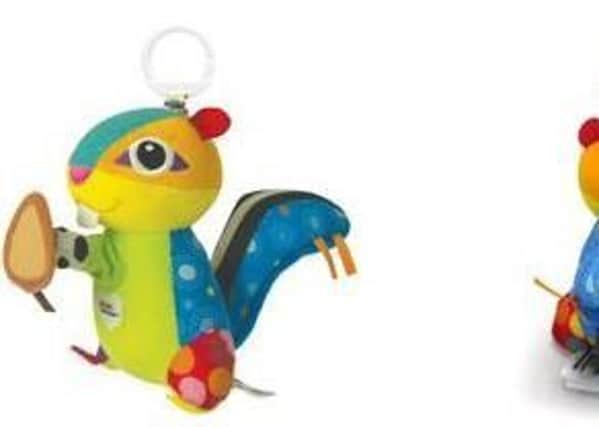 TOMY has recalled a chipmunk toy over safety fears.