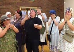 Crowle Entertainers in rehearsal