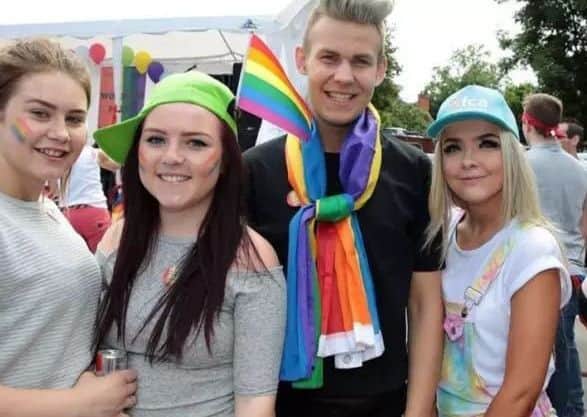 A photo from last year's pride festival.