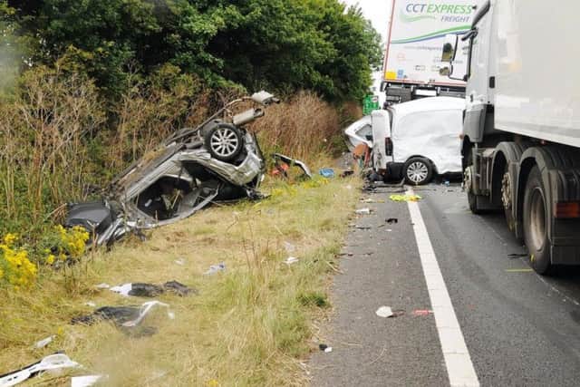 The scene of the crash. Photo - Thames Valley Police