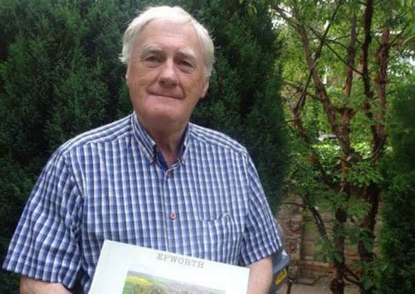 Epworth's Bob Fish with his book on the history of Epworth