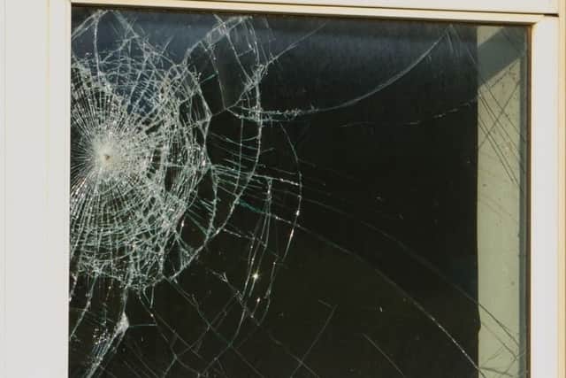 Damaged window