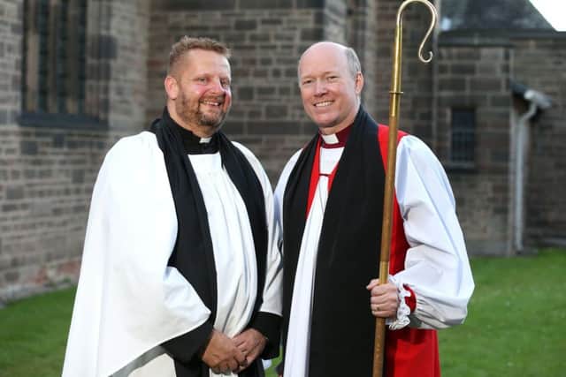 Rev David Gough (left) with Rt Rev Paul Williams, Bishop of Southwell & Nottingham. Pciture: Mark Fear