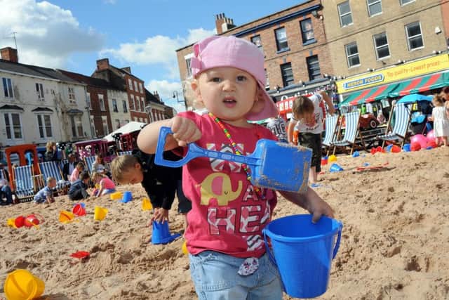 Gainsborough Beach Party.One year old Elsie Kleinhofs.