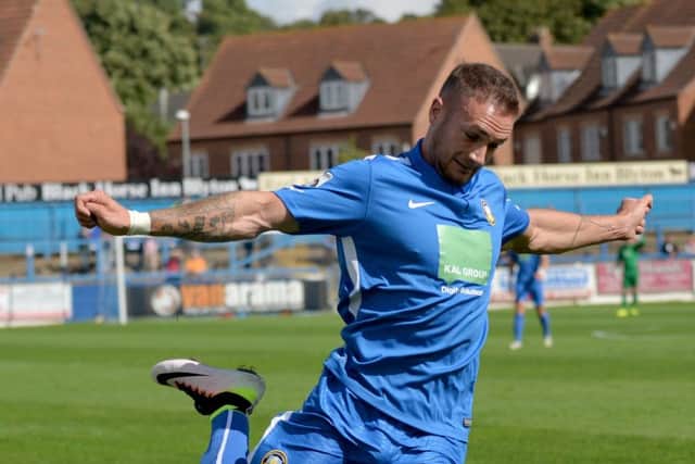 Gainsborough Trinity v Altrincham FC, pictured is Ashley Worsfold