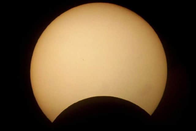 There will be a partial solar eclipse tonight.