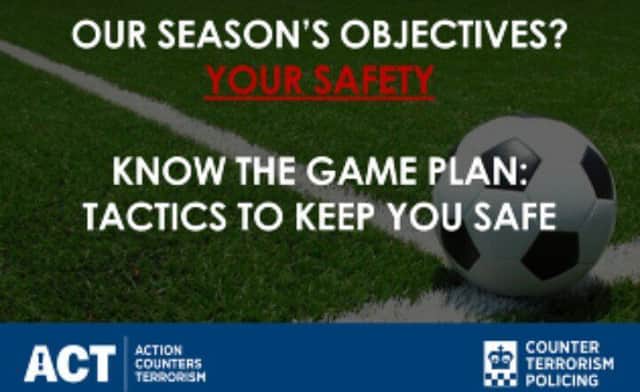 Advice from the National Counter Terrorism Security Office for football fans