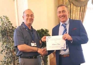 Deputy Mayor Coun Richard Craig and Citizen of the Year Richard Kane