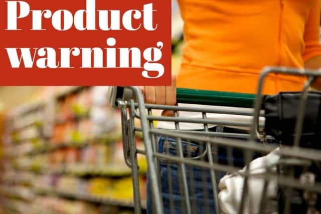 Product warning