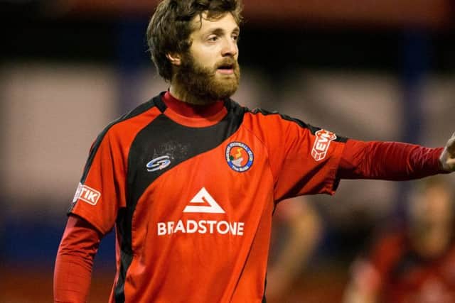Midfielder Craig King, who atoned for his earlier error by scoring Trinitys dramatic last-minute equaliser. (PHOTO BY: James Williamson)