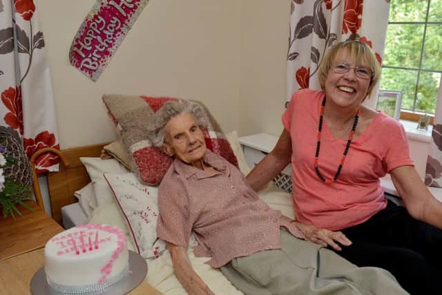 Marion Illingworth is celebrating her 101 birthday, Marion is pictured with Daughter-In-Law Trish