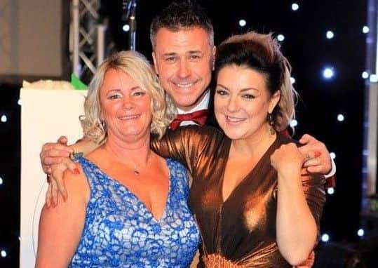 Leesa Sharpe, Craig Phillips and Sheridan Smith at Pride of the Isle Awards 2017