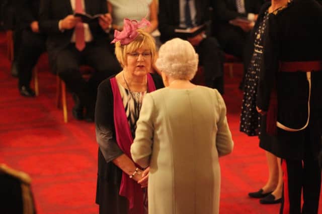 Mrs Susan McDermott from Doncaster is made an OBE. Credit: Yui Mok/PA Wire