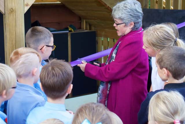 The new outdoor learning environment and structure was officially opened by Retford Mayor, Helen Richards.