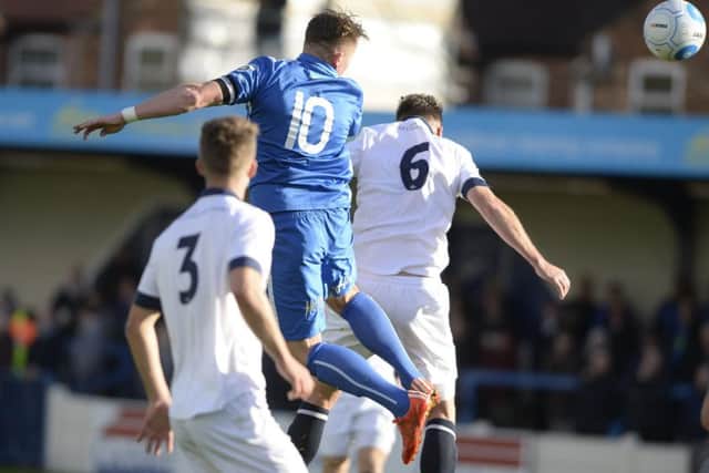 Nathan Jarman netted for Gainsborough Trinity.
Picture: Sarah Washbourn / www.yellowbellyphotos.com