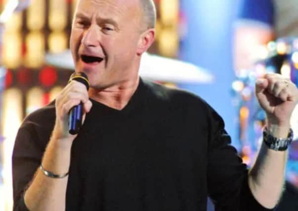 Phil Collins is playing Sheffield's Fly DSA Arena.