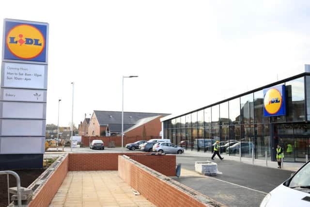 Work on the new Lidl store in Gainsborough.