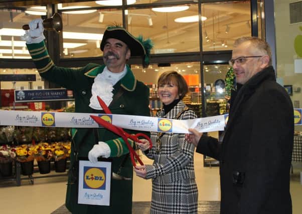 The new Lidl store in Gainsborough is officially opened.