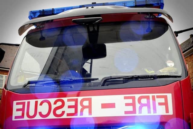 Fire crews were called to the incident