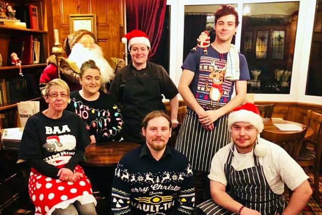 Staff members pictured l-r Cassie O'Gorman, Bar Tender, Leah Merchant, Assistant General Manager, Zoe Fox, Manager, James Mellows, Bar Tender, Sean Mellows, Assistant kitchen manager and Daniel Gobin, Chef. Picture: NDFP Punchbowl 8