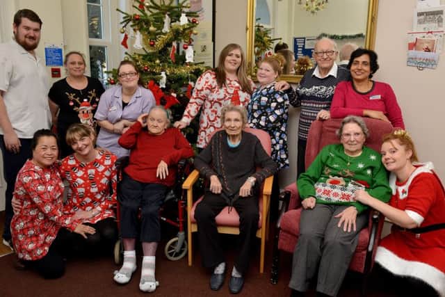 Staff and residents enjoyed a Christmas party at Elliot House Care Home