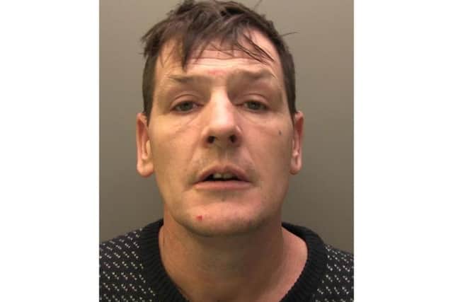 Gary Holmes, 44, was jailed for 49 months at Lincoln Crown Court. Image: Lincolnshire Police.